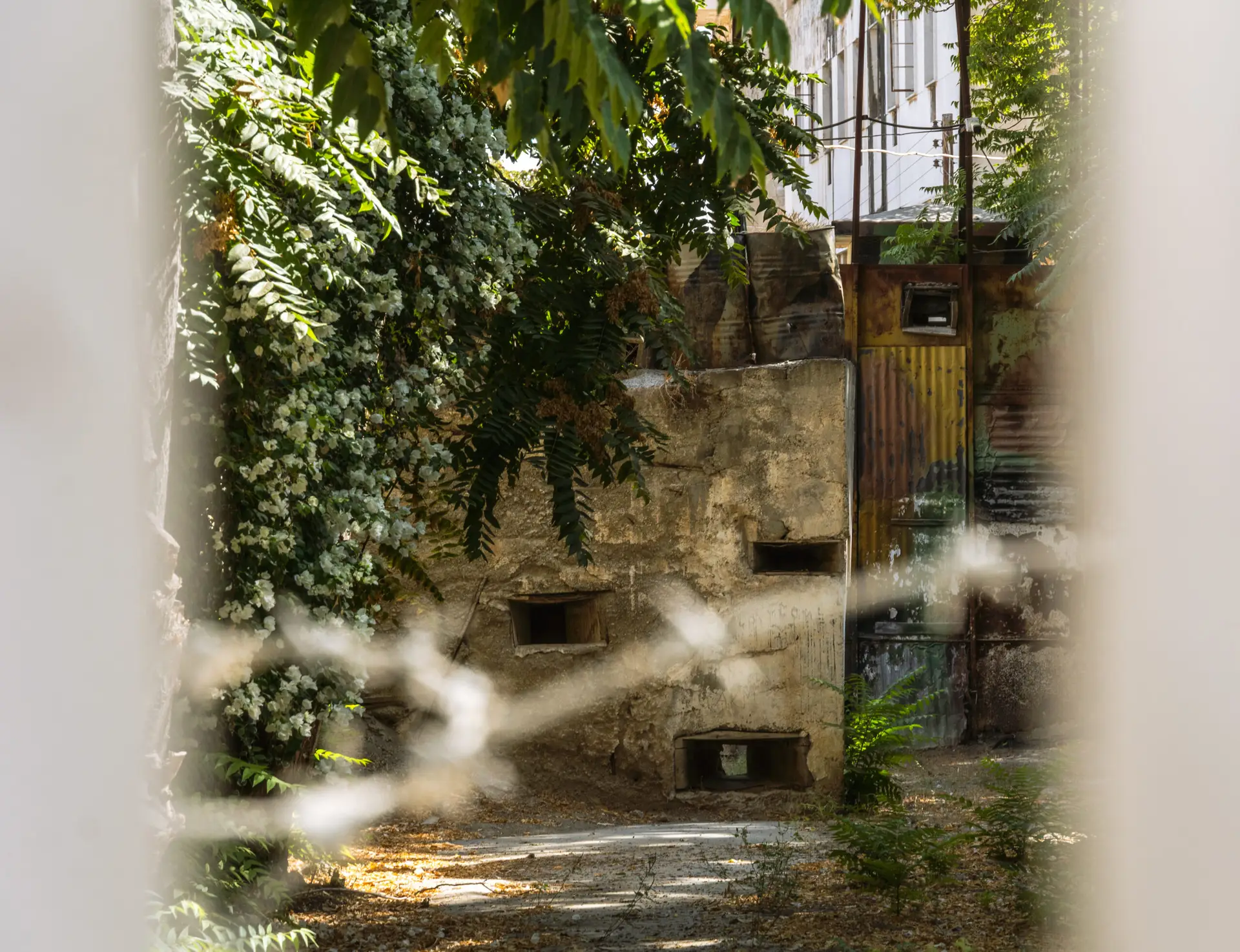 View behind the division line in Nicosia, Cyprus.